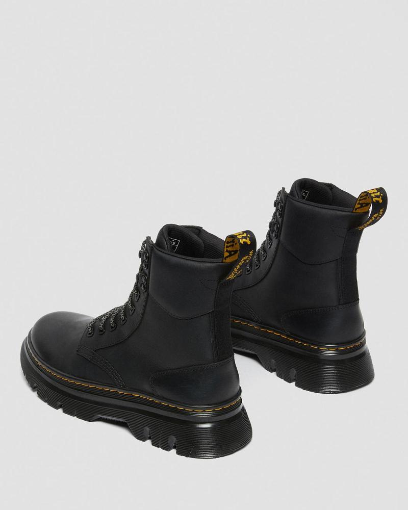 Men's Dr Martens Tarik Wyoming Leather Utility Ankle Boots Black | AU 452EBC